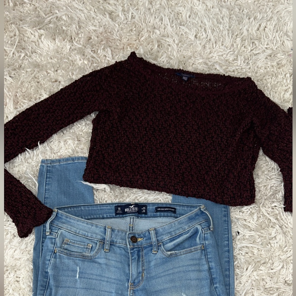 Aeropostale knitted sleeve sweater